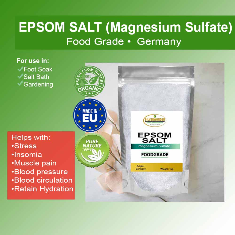 Bulk 2kgs Epsom Salt Magnesium Sulfate Food Grade Germany Shopee