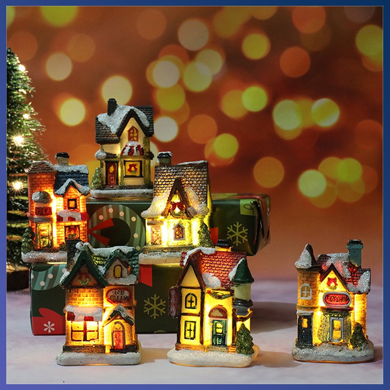 Christmas Village Led Lights New Christmas Village Christmas Scene Decorations Christmas Decoration