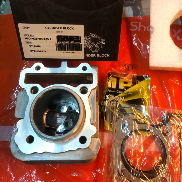 Cylinder bore set mio m3/mio soul i 125/mio 125 i 52.4mm standard with gasket with piston with