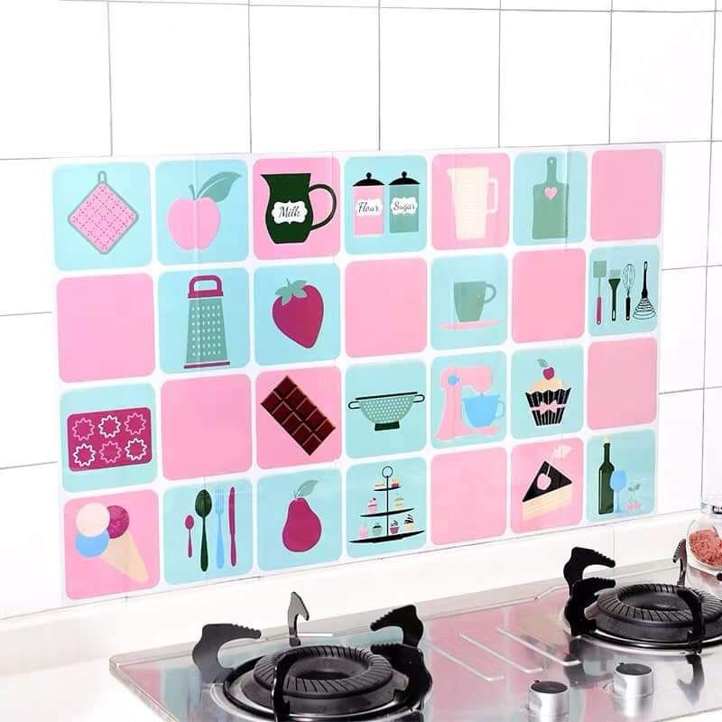 Kitchen oil sticker, wallpaper Window glass stickers Shopee Philippines