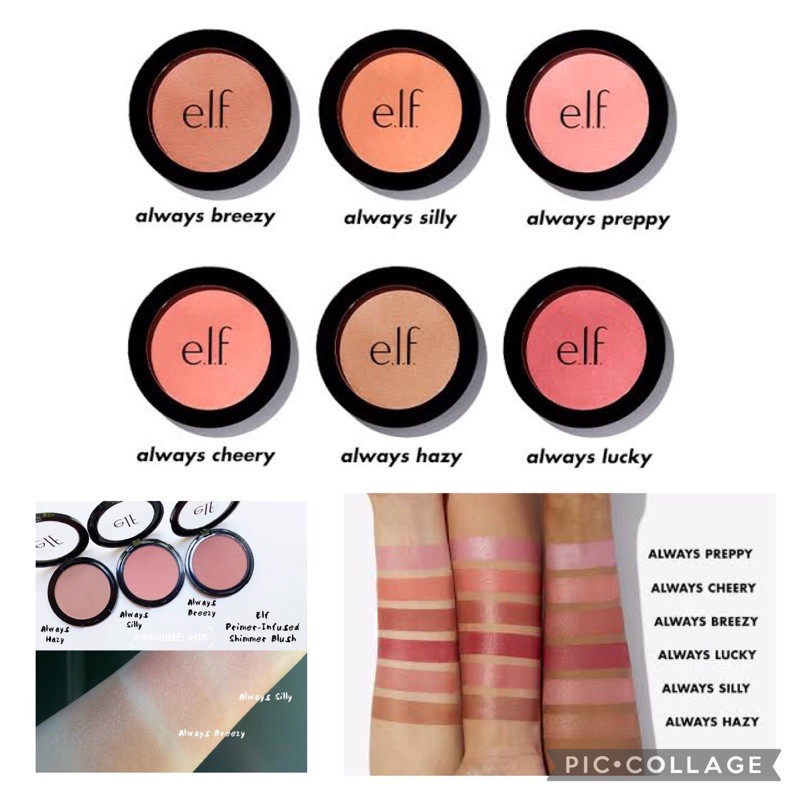 Swatch Elf Primer Infused Blush