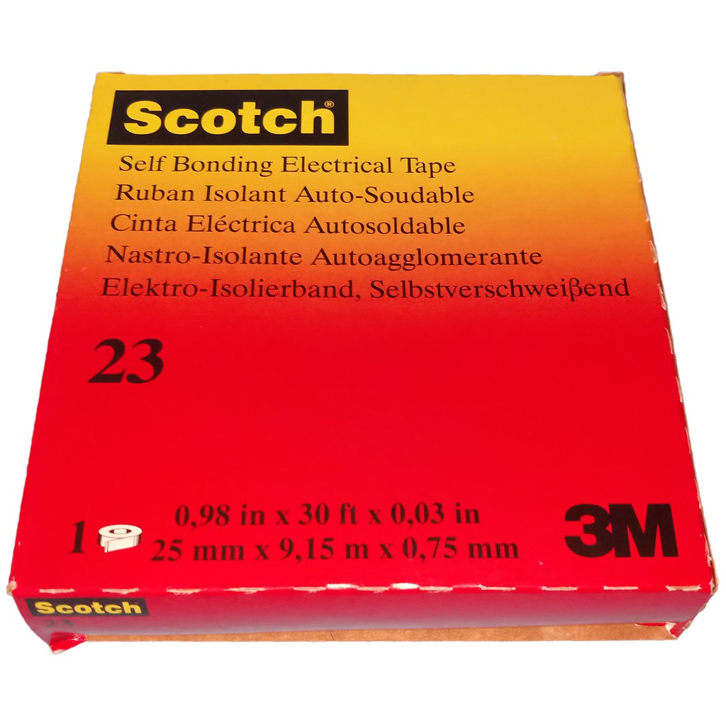 3M SCOTCH 23 self bonding electrical tape 1" ( 25mmx 30ftx 0.75mm