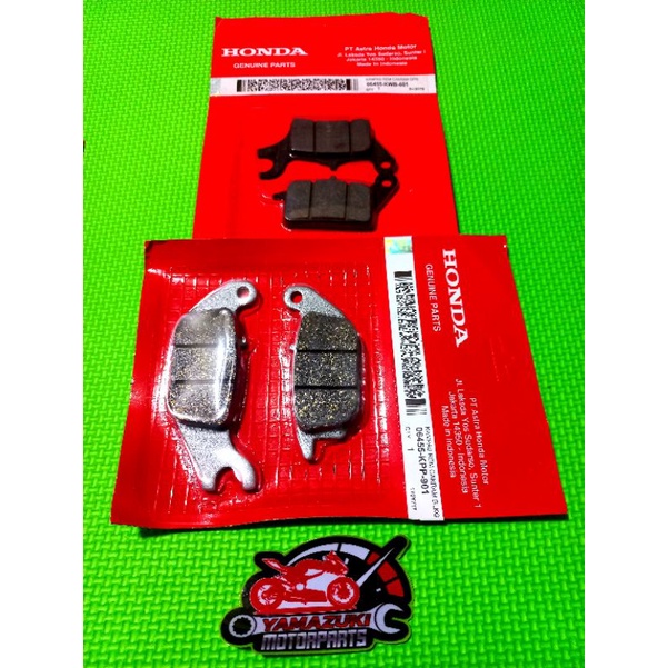 XRM 125 CARB/FI GENUINE BRAKE PAD SET FRONT AND REAR Shopee Philippines