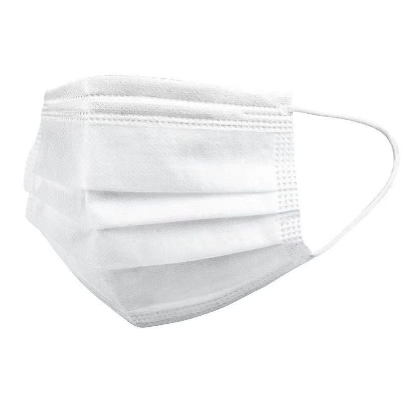 50pcs White 3ply Disposable Surgical Face Mask Shopee Philippines