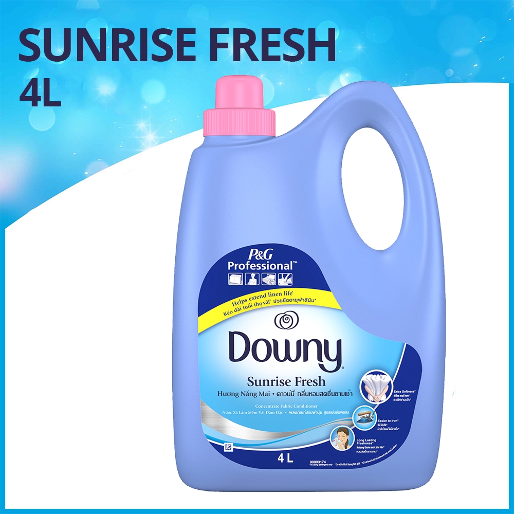 Downy Sunrise Fresh Concentrate Fabric Conditioner Bottle (4L) Shopee