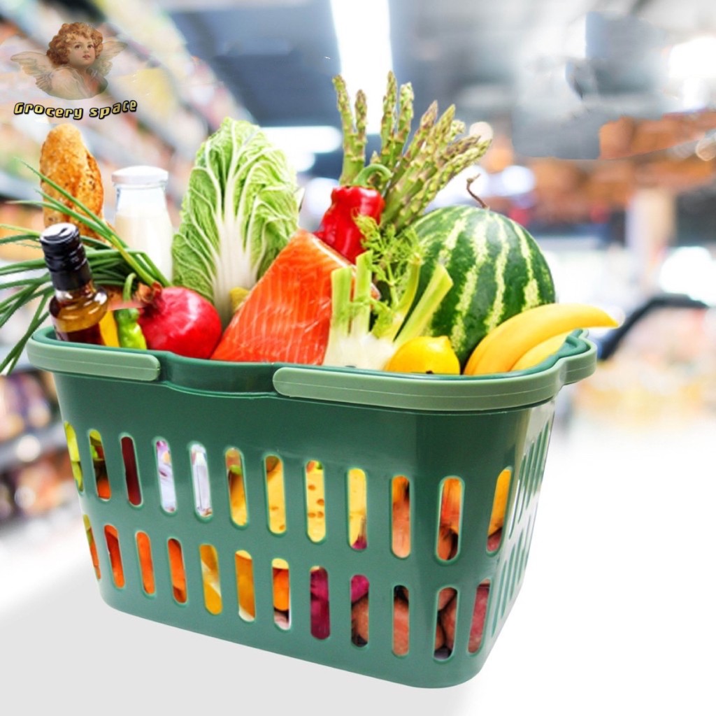 Large Rectangular Utility Basket or Shopping Basket desktop Storage