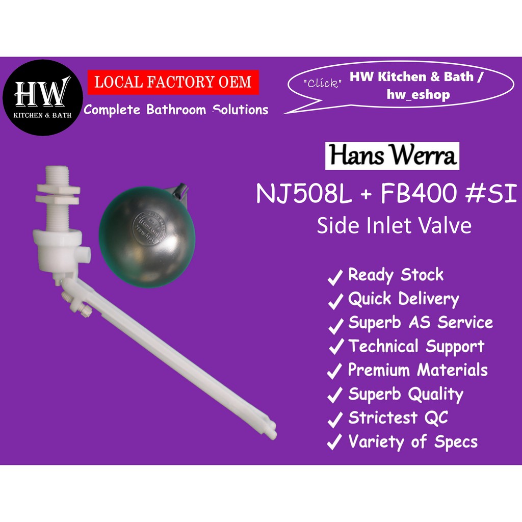 Side Inlet Valve NJ508L + FB400 SI Shopee Philippines
