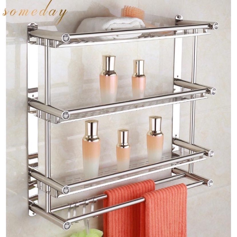 Someday 40cm 3 Layer Bathroom Storage Organizer Holder Shelf Towel Rack