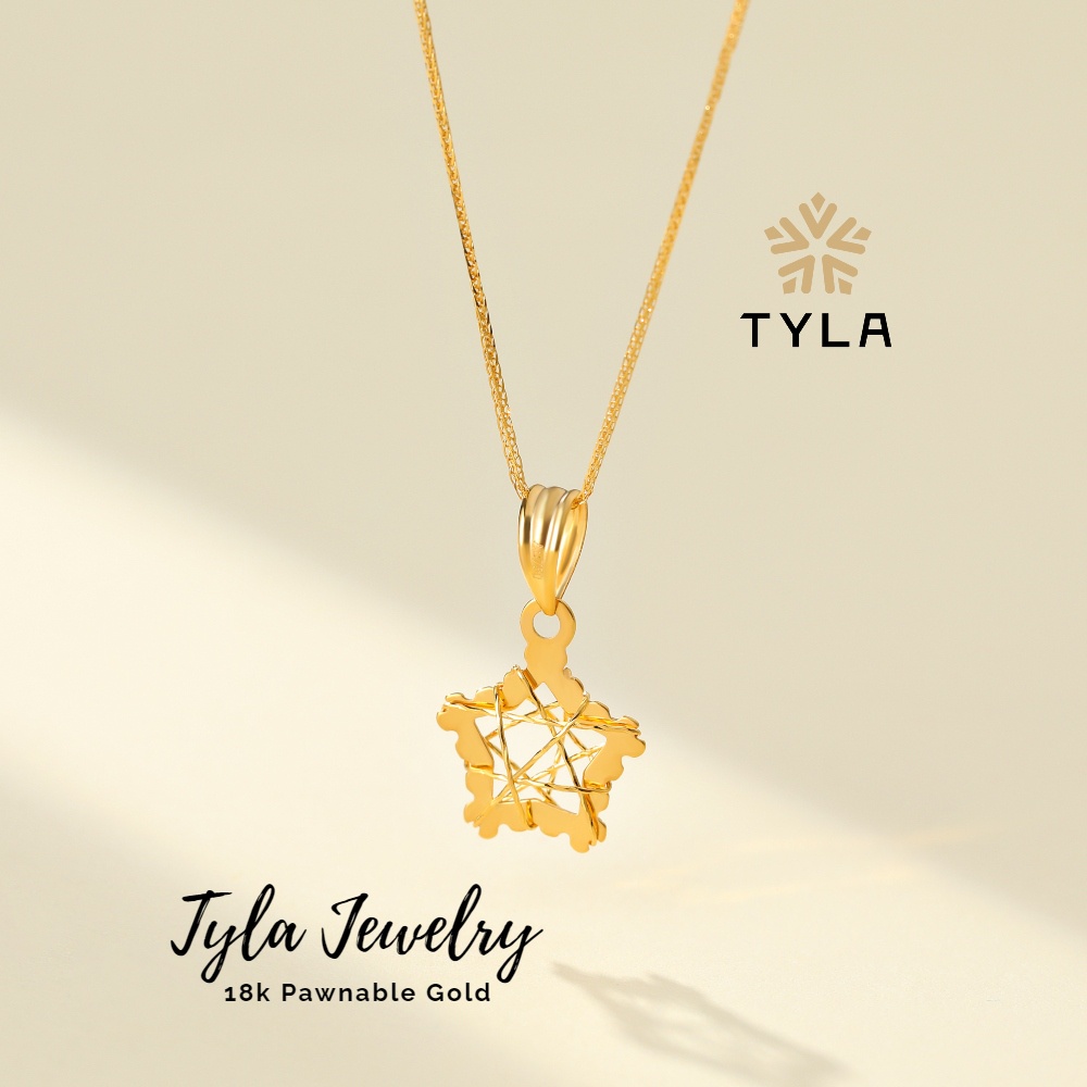 Tyla 18K Gold Necklace Pendant Star Necklace For Women Jewelry Real