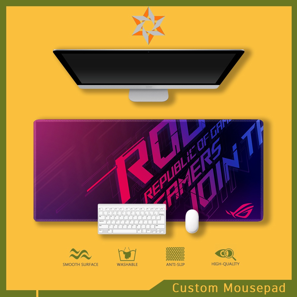 ROG Mousepad Extended Mouse pad Large Gaming Mouse pad Stitched edge