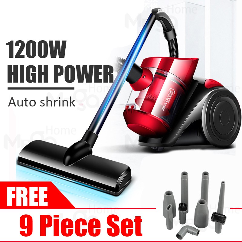 1200W handheld automatic retractable vacuum cleaner household car vacuum cleaner multifunctional