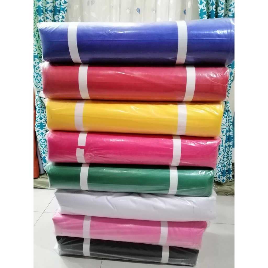 Geena Silk Pongee Gina Cloth Fabric Curtain Plain 60&quot, Width Shopee
