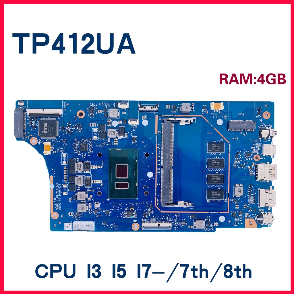 TP412UA Laptop Motherboard For ASUS VivoBook Flip14 TP412 SF4100 V4000