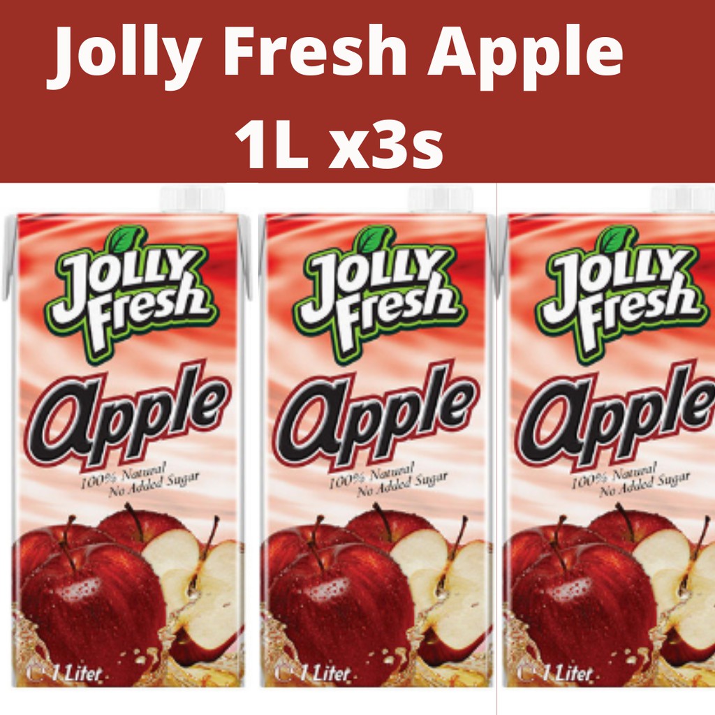 Jolly Fresh Apple/Orange Juice 1L x 3s Shopee Philippines