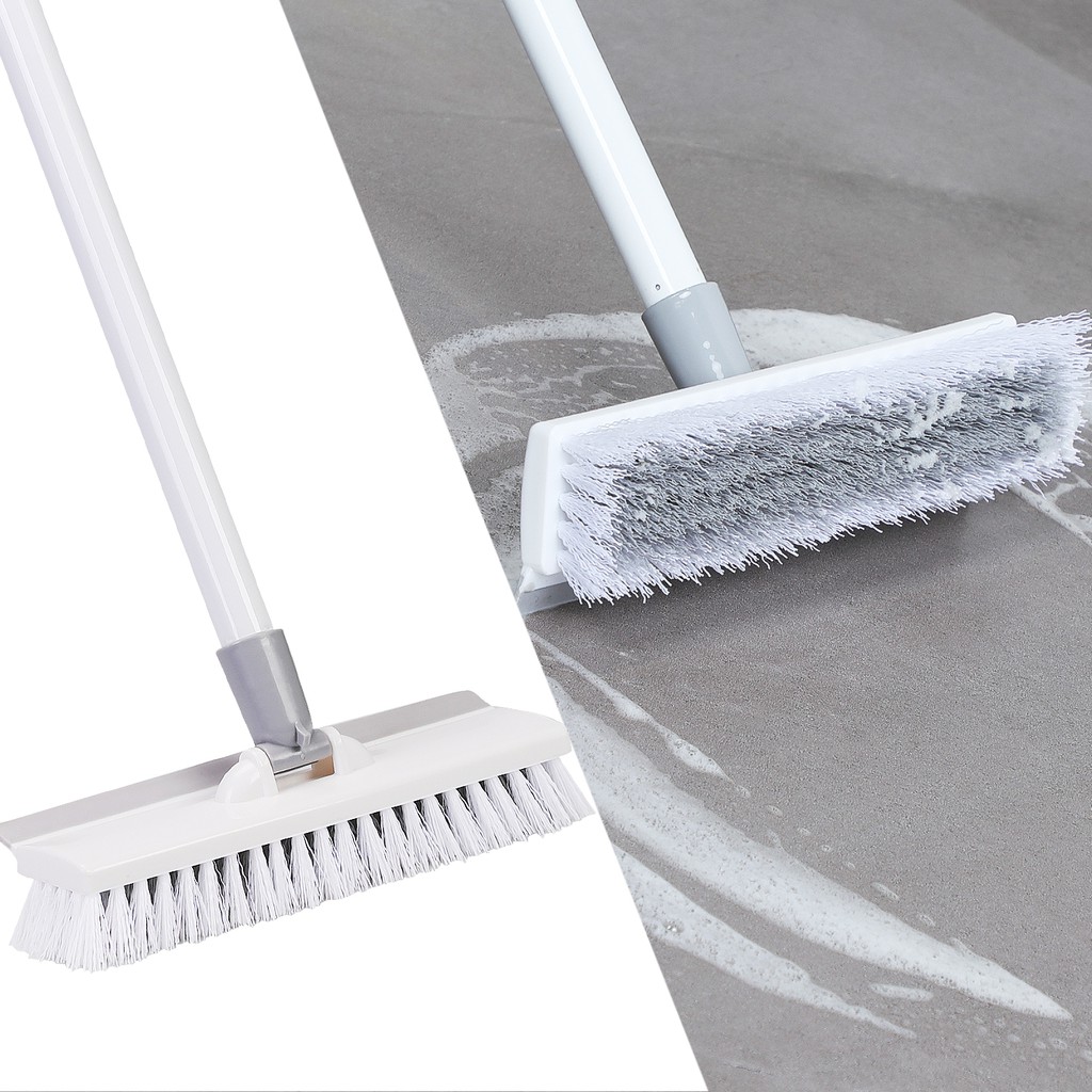 NEW Long Handle Bathtub Clean Floor Scrub Brush，Adjustable Stainless