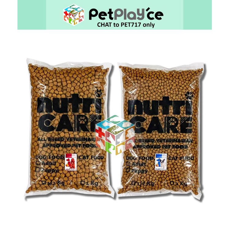 Nutricare Veterinarian Approved Formula Dog Food Adult / Puppy 1kg