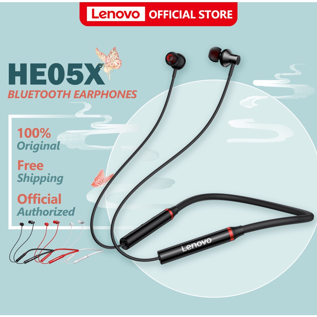 Lenovo HE05X ( HE05 Pro ) True Wireless Neckband Sports Bluetooth 5.0