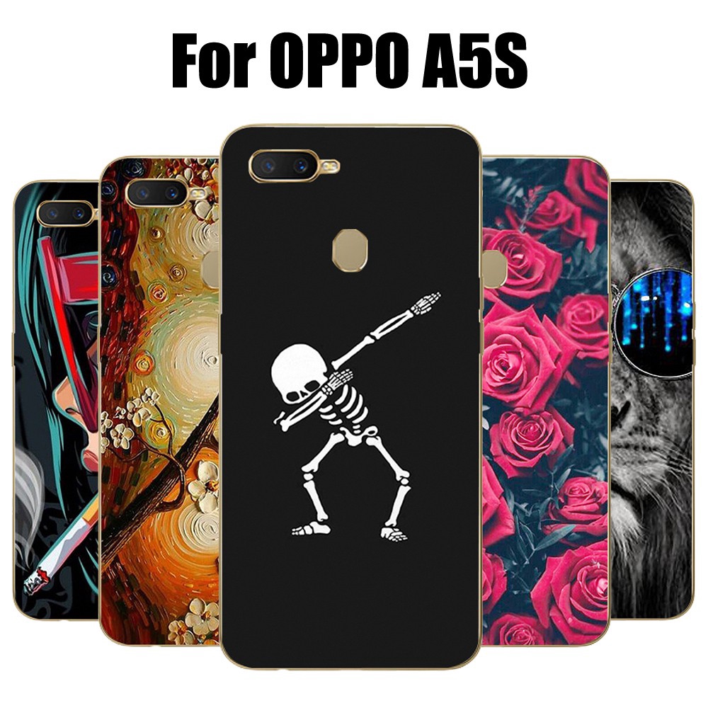 OPPO A5S Case Soft Silicone TPU Back Cover Phone Casing