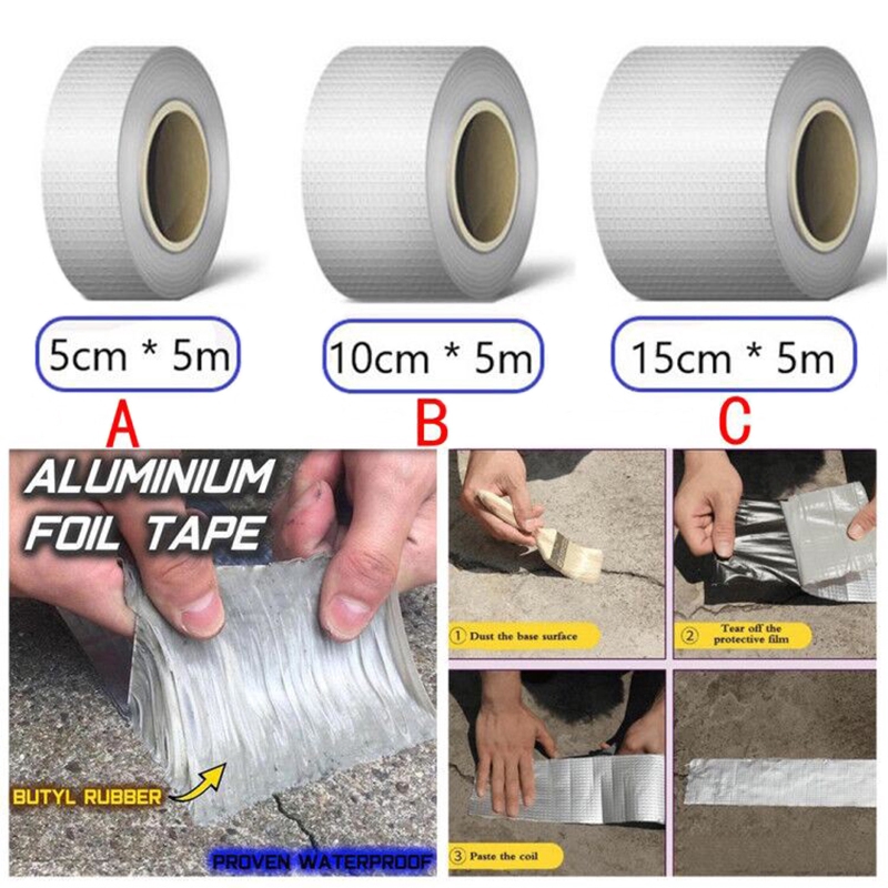 Aluminum Foil Tape, Butyl Waterproof Tape, Super Fix Repair Wall Crack