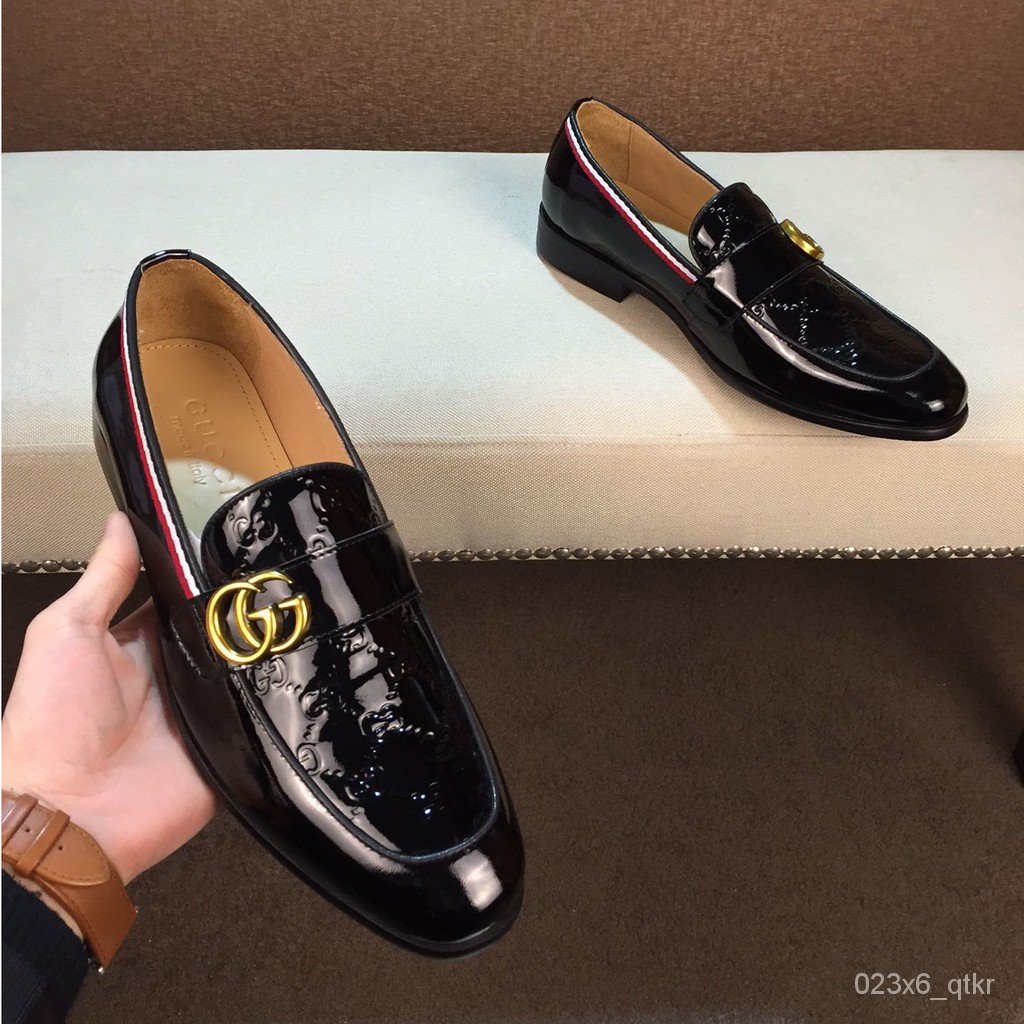 Gucci Genuine Leather Loafer with Double G Shoes For Men phcp Shopee
