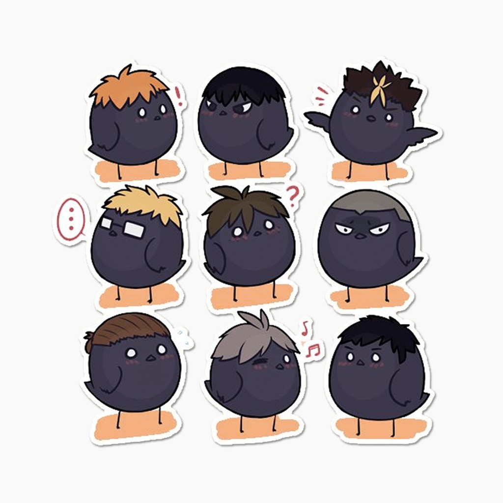 Haikyuu Stickers Printable Karasuno 1122 x 1251 jpeg 290 кб.