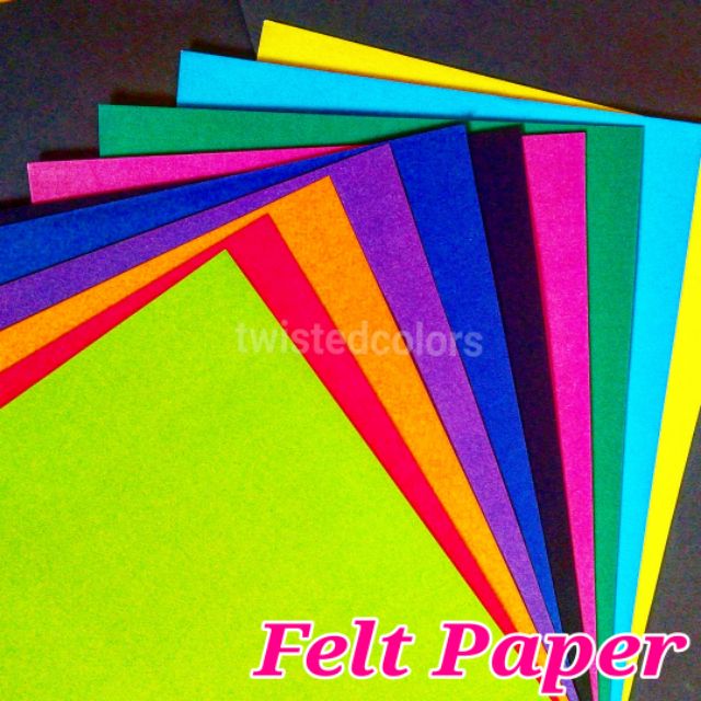 Felt Paper Multicolor 10Pcs Shopee Philippines