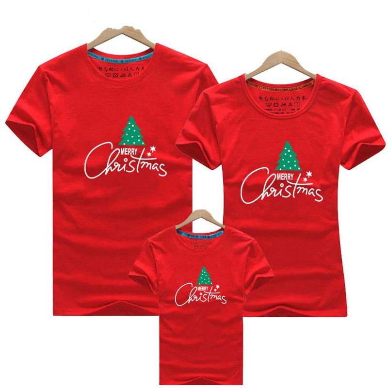 Christmas Family Look Christmas Tree Mommy and Me Clothes Cartoon