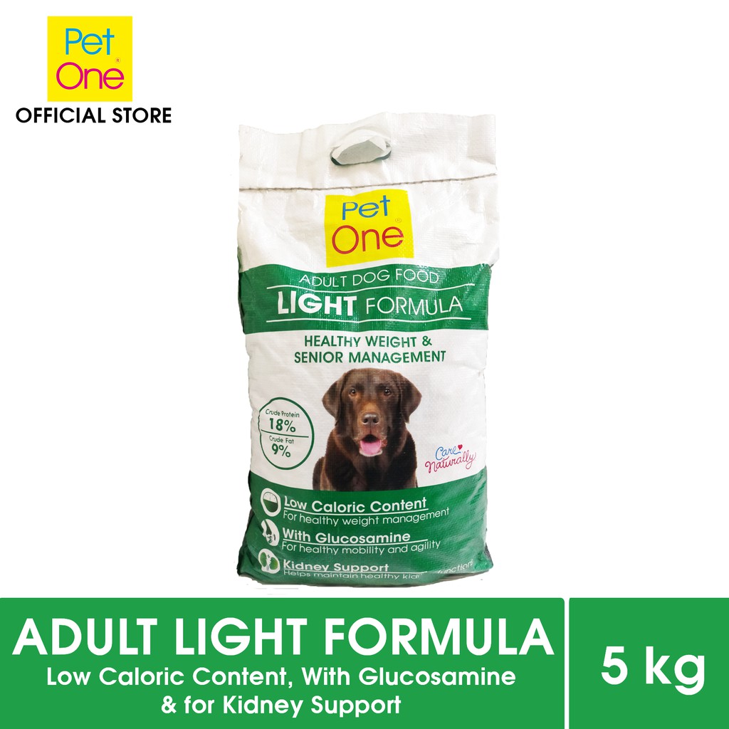 PET ONE Adult Light Formula Dry Dog Food 5kg Shopee Philippines