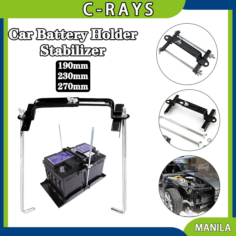 19/23/27cm Adjustable Car Battery Holder Stabilizer Mount Rack Shopee