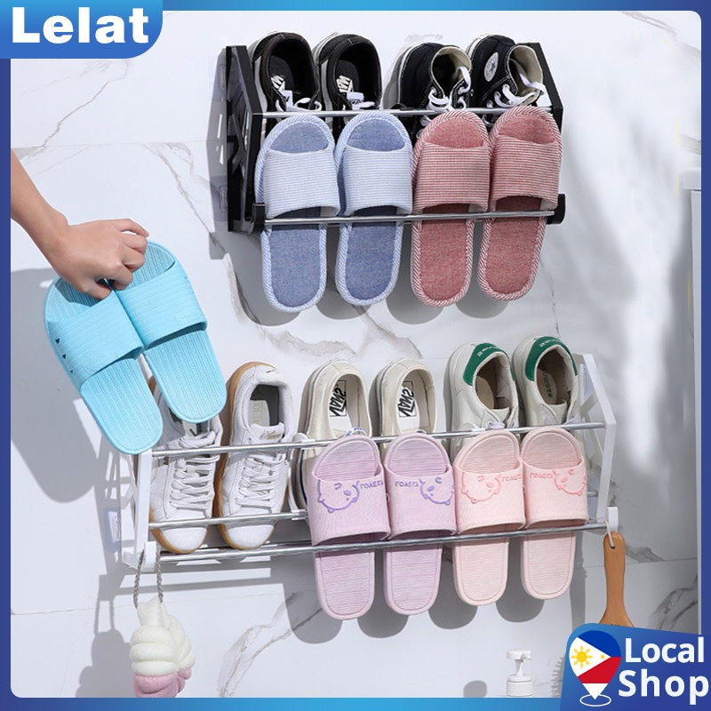 Wall Mounted Hanging Shoe Storage Rack Organizer Shopee Philippines