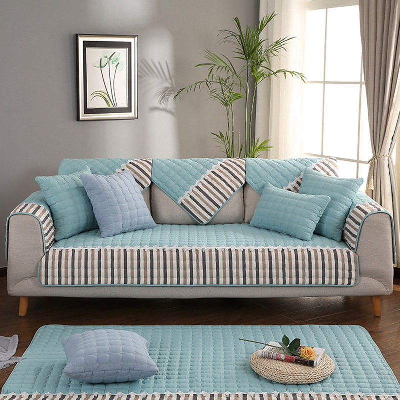 Simple Sofa Cushion Cotton Living Room Slipcover Dustproof JS0467