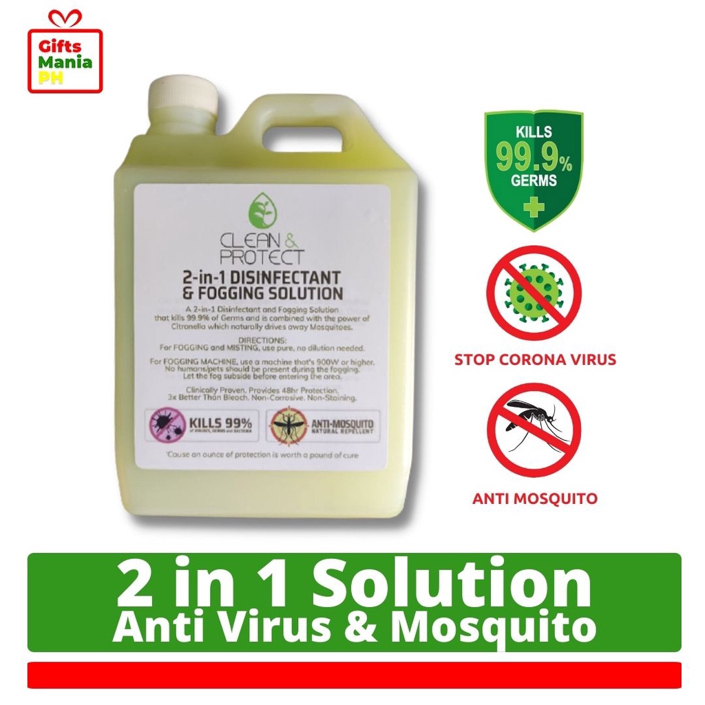 1 Liter Disinfectant and Mosquito Repellent, Fogging Solution