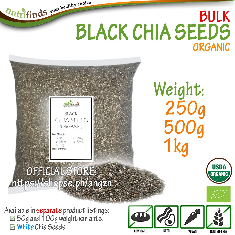 Organic Black Chia Seeds BULK Shopee Philippines