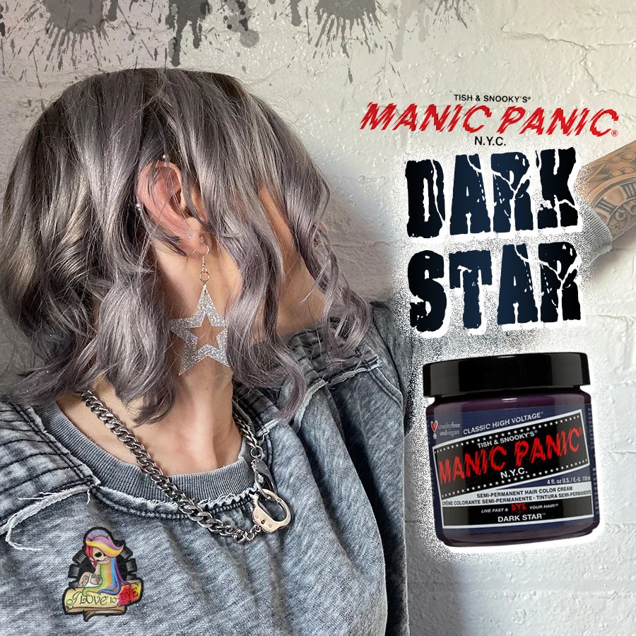 Dark Star Manic Panic SemiPermanent Gray Hair Dye ilovetodye