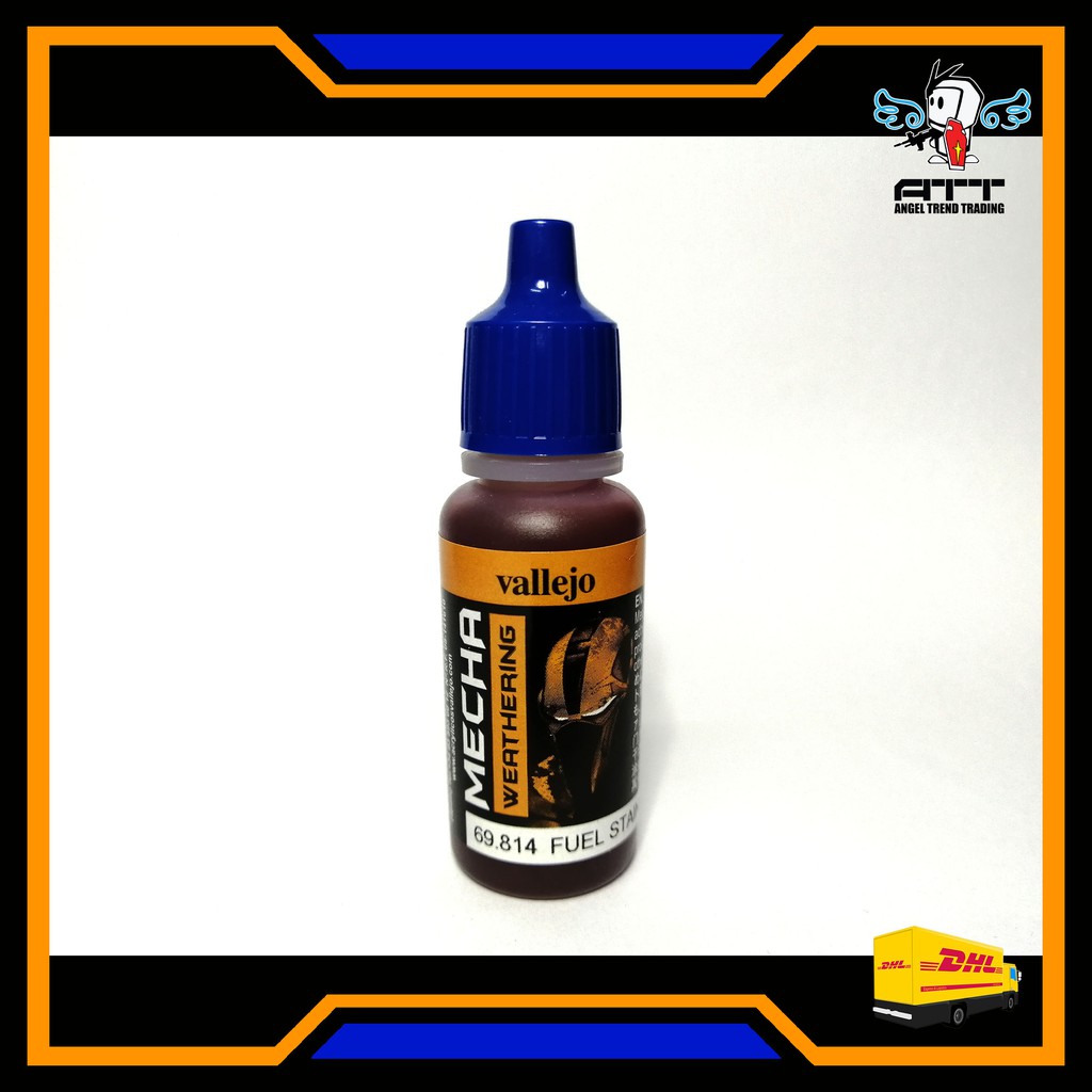 VALLEJO 69.814 FUEL STAINS (GLOSS) 17ML. MECHA COLOR (Gunpla Gundam