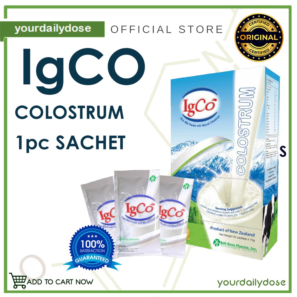 IGCO COLOSTRUM SKIM MILK POWDER 1 pc Shopee Philippines