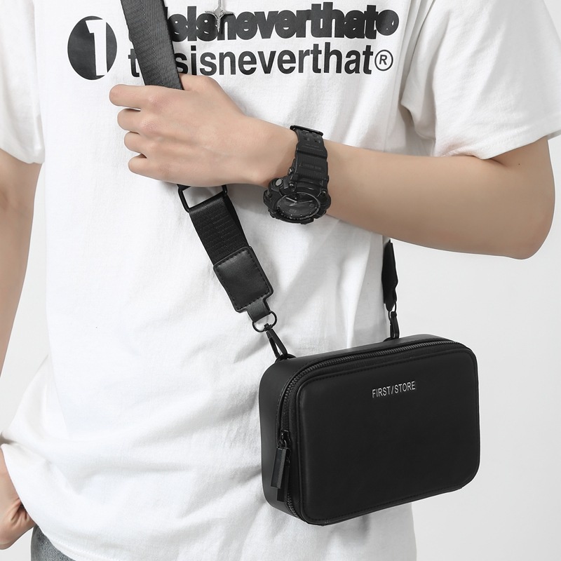 Messenger bag men and women ins small square bag simple sports shoulder bag mobile phone bag