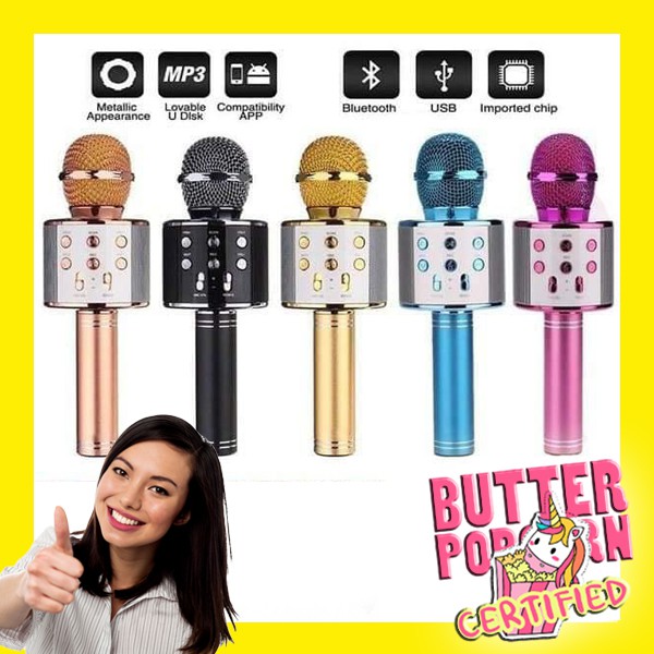 EasyToUse Bluetooth Wireless Condenser Mic Magic Karaoke Microphone Original MIC Speaker