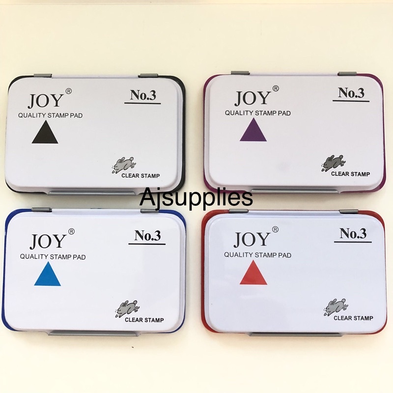 Joy Stamp Pad 1, 2, 3 4 (Violet, Black, Blue, Red) Shopee Philippines