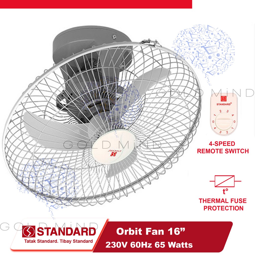 Standard Orbit Electric Fan 16″ Plastic Blade Fan Shopee Philippines