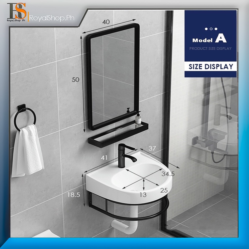 Bathroom Sink BS Aluminium Basin Set Ceramic Sink Bathroom