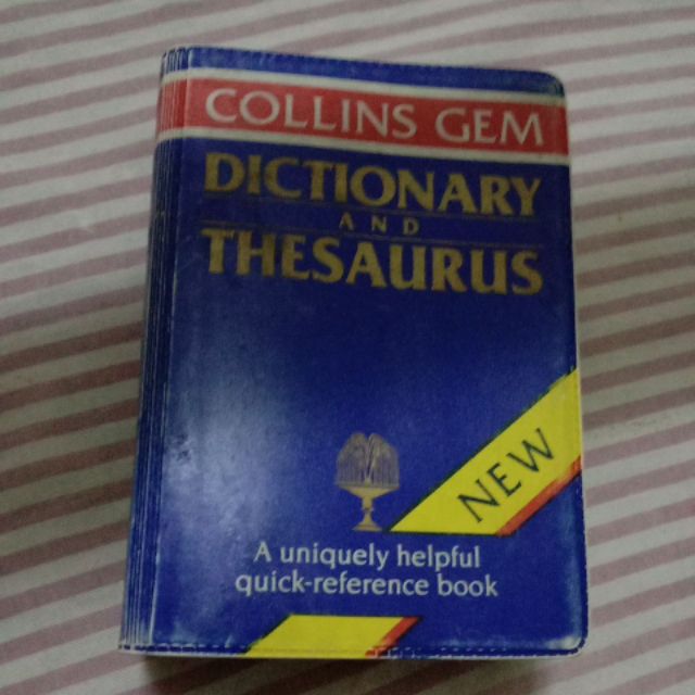 Collins Gem Dictionary and thesaurus (used) Shopee Philippines