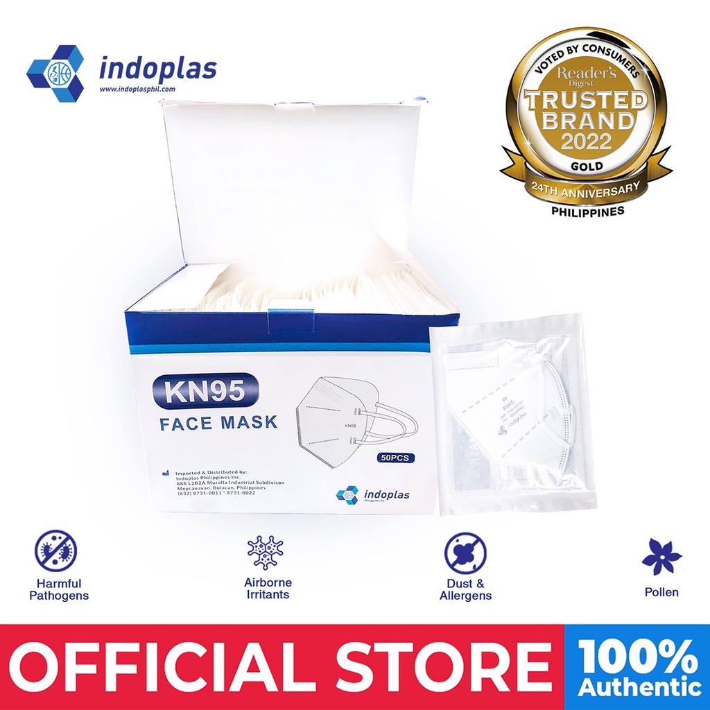 Indoplas KN95 Disposable Face Mask 50's Shopee Philippines