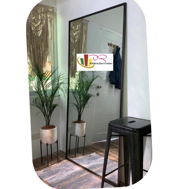 Wall mirror with wooden frame Shopee Philippines