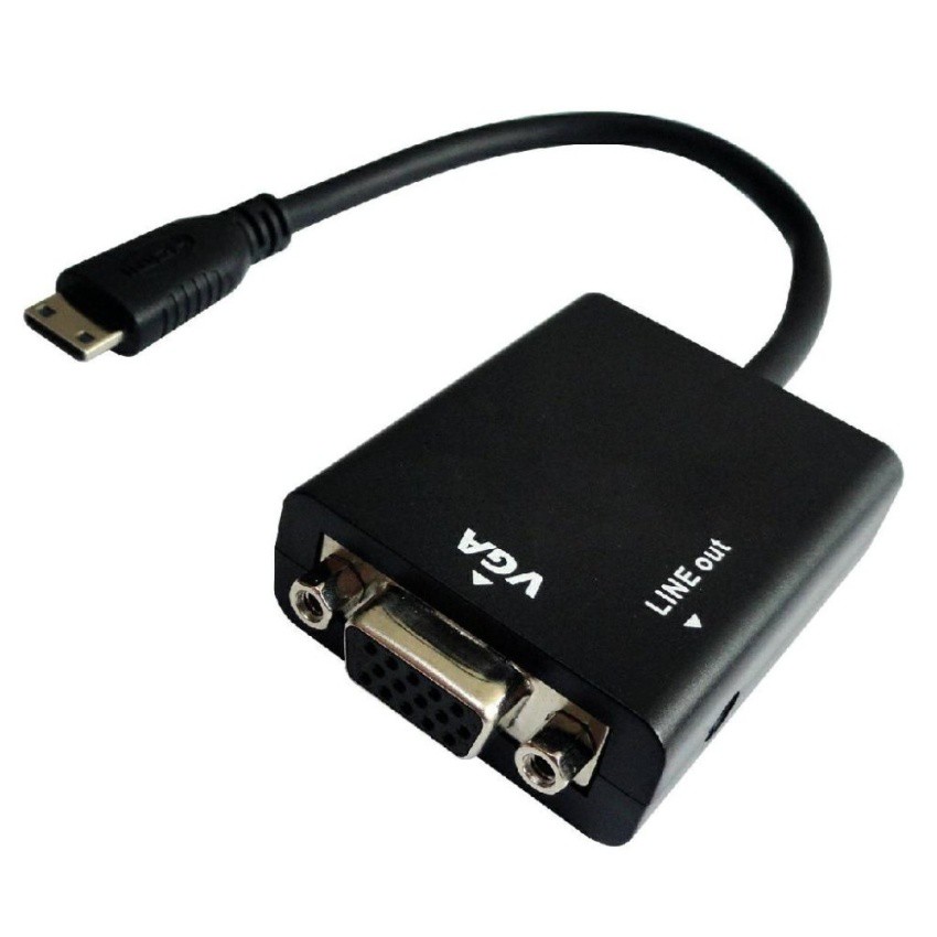 Mini HDMI to VGA Converter Adapter Shopee Philippines