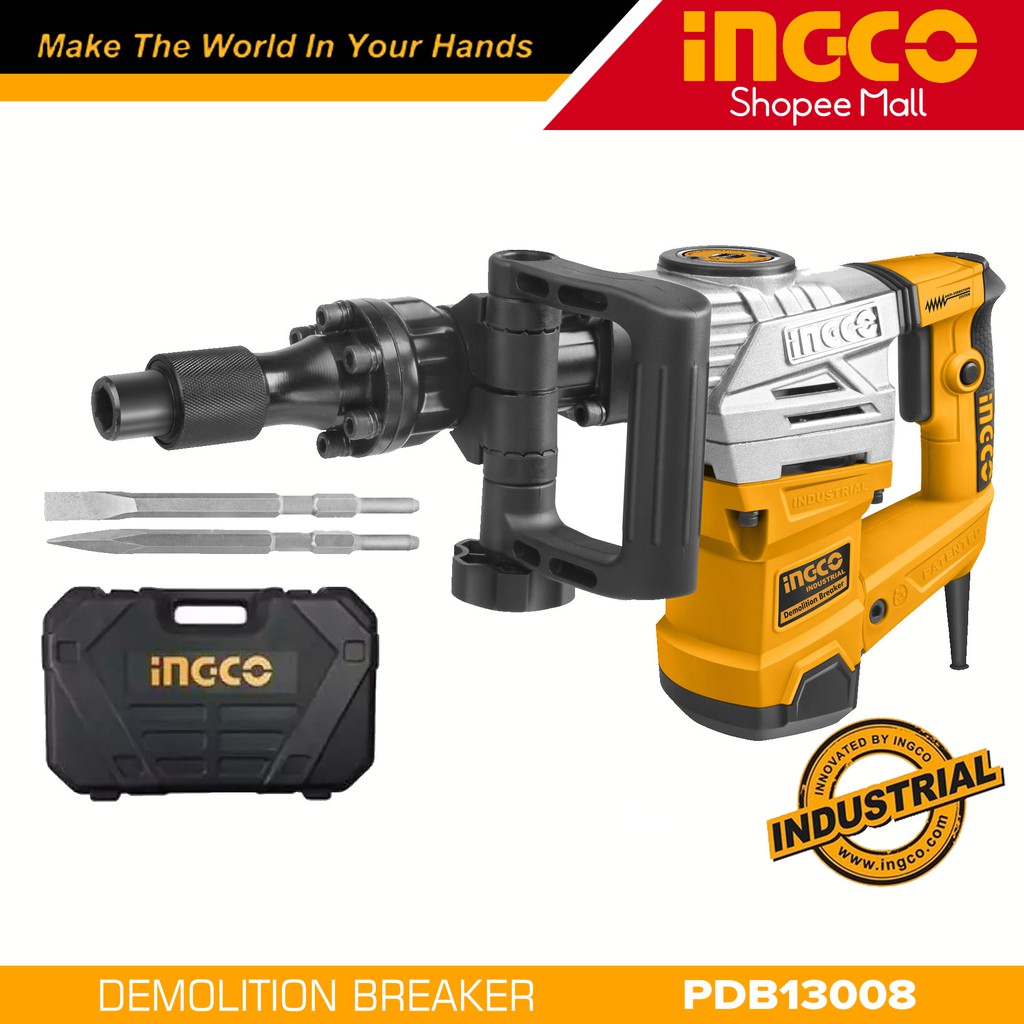 Ingco PDB13008 1300W Industrial Demolition Breaker / Hammer with Anti