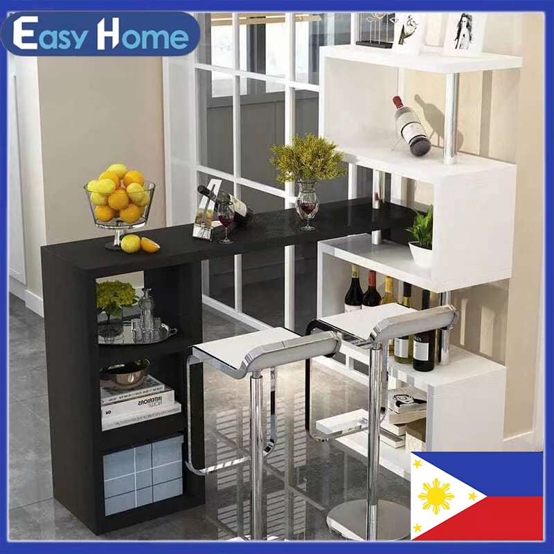 COD Modern MINI Bar table Rotating 360 Swivel Bar counter table coffee