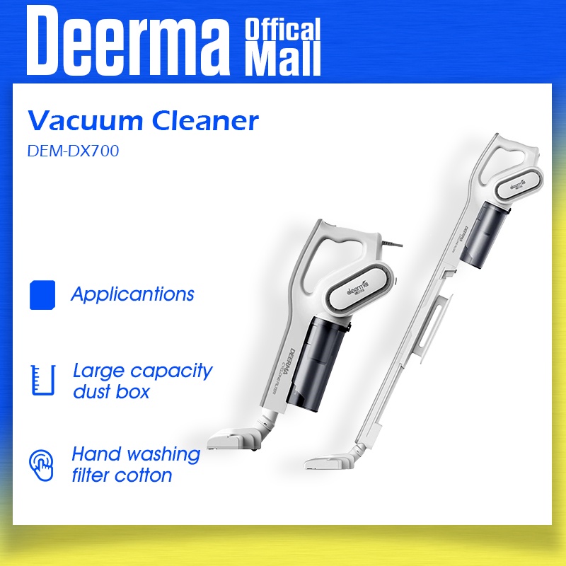 Deerma DX700/DX700S 2 in 1 Handheld Vacuum Cleaner with HEPA Filter