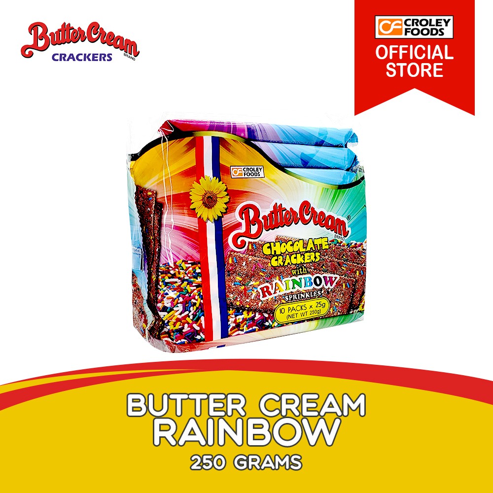 Butter Cream Crackers Rainbow (25g x 10) [ Buttercream Crackers