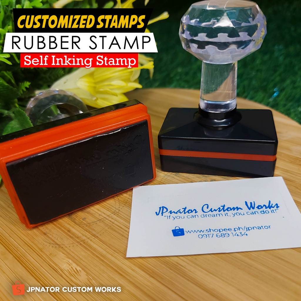 Customized Stamp/Crystal Stamp/Rubber Stamp Shopee Philippines